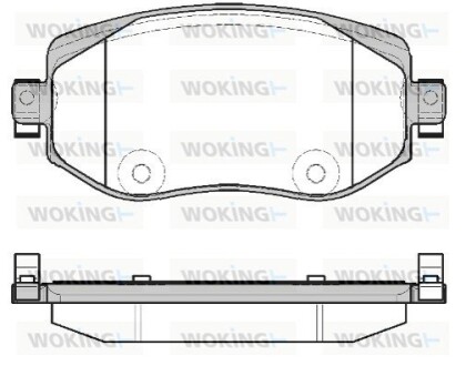 Гальмівні колодки WOKING P16243.08