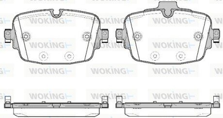 Колодки гальмівні WOKING P16393.00