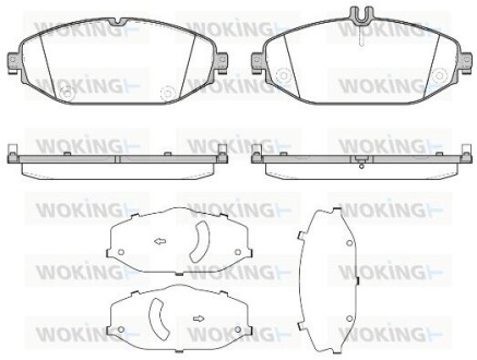 Колодки гальмівні WOKING P17183.00