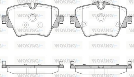 Колодки гальмівні WOKING P17253.08