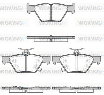 Гальмівні колодки зад. Subaru /Outback/Legacy 14- WOKING P17383.02