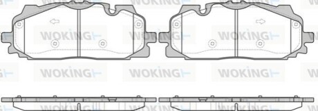 Тормозные колодки WOKING P17673.00 (фото 1)