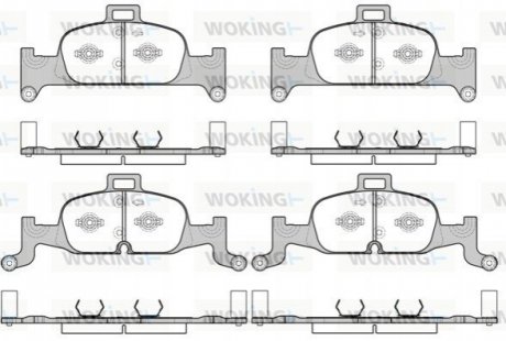 Колодки гальмівні WOKING P17913.00 (фото 1)