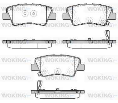 Гальмівні колодки WOKING P19073.12