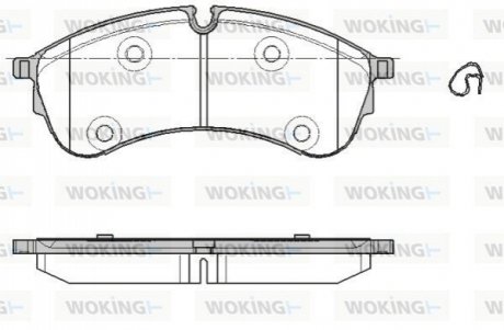 Колодки гальміані WOKING P19473.00 (фото 1)