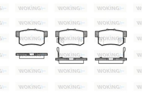 Гальмівні колодки WOKING P225312 (фото 1)