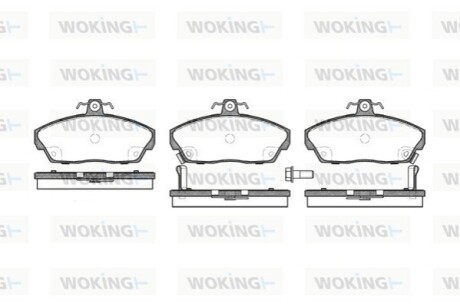 Гальмівні колодки WOKING P2373.02