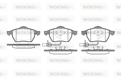 Гальмівні колодки WOKING P2903.22