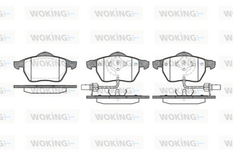 Гальмівні колодки WOKING P2903.52