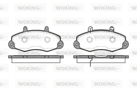 Колодки гальмівні WOKING P2913.02