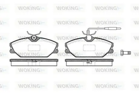 Гальмівні колодки WOKING P308312