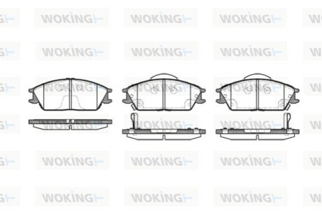 Гальмівні колодки WOKING P3243.22