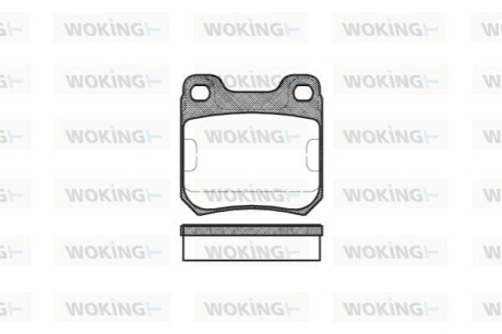 Гальмівні колодки WOKING P3393.00