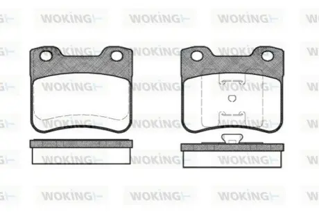 Гальмівні колодки WOKING P347310