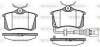 Тормозные колодки зад. Caddy III/IV/Passat/Audi A4/A6 (Lucas) WOKING P3633.41 (фото 1)