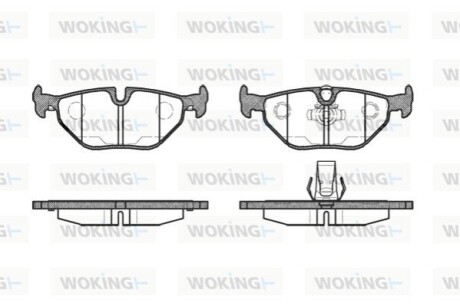 Гальмівні колодки WOKING P3653.15