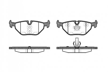 Тормозные колодки зад. BMW 3 (E46)/SAAB 9-5/ROVER 75 96-09 (ATE) (123,1x45x17) WOKING P3653.40