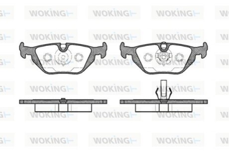 Гальмівні колодки WOKING P365350