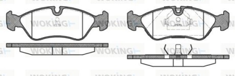 Гальмівні колодки WOKING P3863.10