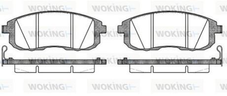 Гальмівні колодки WOKING P3933.14