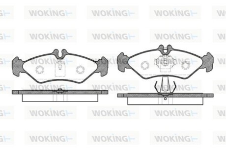 Тормозные колодки зад. Sprinter 208-216 96-06 (ATE) WOKING P4793.00