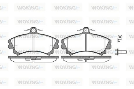 Гальмівні колодки WOKING P4903.02