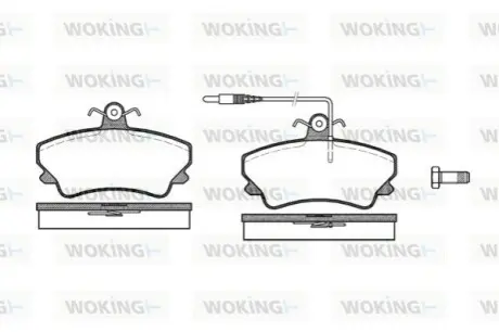 Гальмівні колодки WOKING P509312
