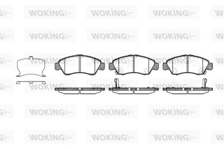 Колодки гальмівні WOKING P5193.22