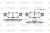 Колодки гальмівні (передні) Peugeot 306 93-01 (+датчики) WOKING (P561302) зображення 1