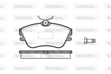 Гальмівні колодки WOKING P5803.00