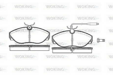 Тормозные колодки WOKING P586302