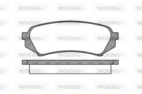 Тормозные колодки зад. Toyota Land Cruiser 98-07 (sumitomo) WOKING P6063.00