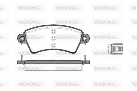 Тормозные колодки WOKING P626300