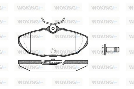 Тормозные колодки, дисковый тормоз.) WOKING P632300