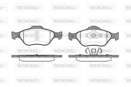 Гальмівні колодки WOKING P6663.00