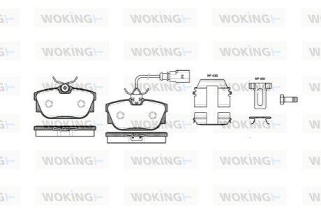 Гальмівні колодки WOKING P6673.12