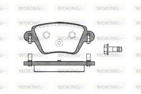 Гальмівні колодки WOKING P6773.10