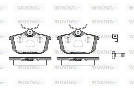 Гальмівні колодки WOKING P7053.12