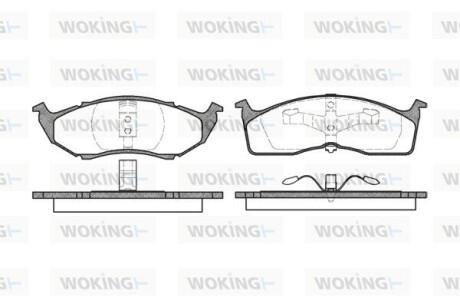 Колодки тормозные WOKING P7103.00