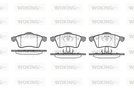 Гальмівні колодки WOKING P7183.00