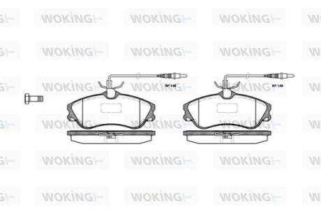 Гальмівні колодки WOKING P734304