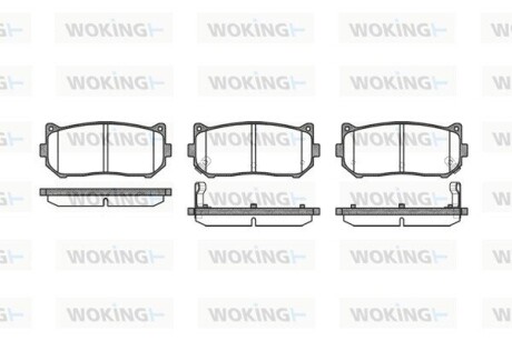 Колодки гальмівні WOKING P7493.02