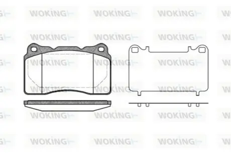 Тормозные колодки, дисковый тормоз.) WOKING P766310