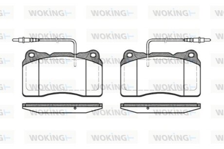 Тормозные колодки WOKING P766314