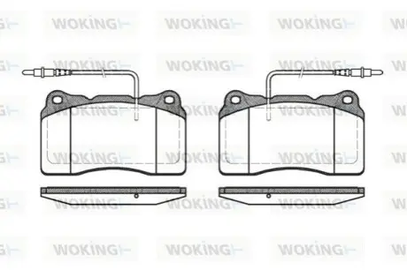 Тормозные колодки WOKING P766314