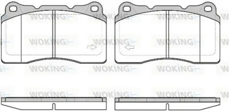 Гальмівні колодки WOKING P766340