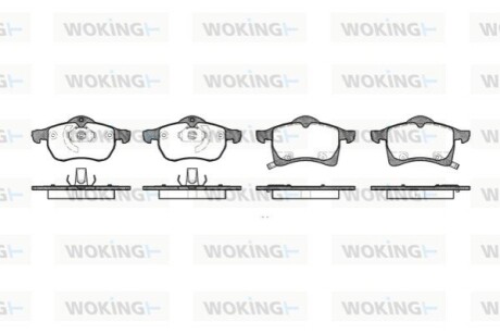 Гальмівні колодки WOKING P7833.02