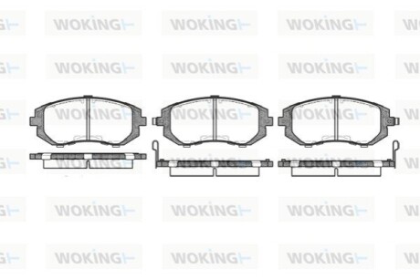 Гальмівні колодки WOKING P8513.02