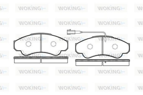 Тормозные колодки WOKING P859301