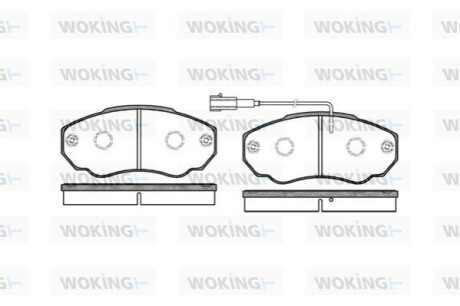 Колодки тормозные WOKING P8603.01